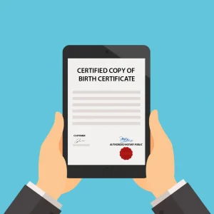 Certified Copy of Birth Certificate