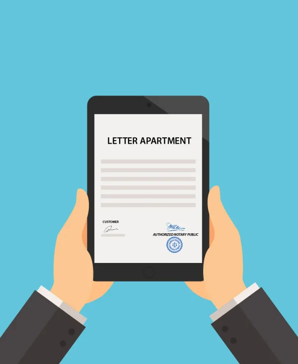 Letter Apartment Notarization